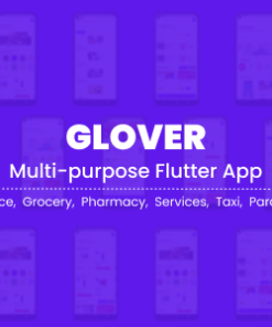 Glover – Grocery, Food, Pharmacy Courier & Service Provider + Backend + Driver & Vendor app