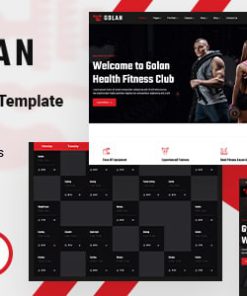 Golan - Gym Fitness HTML Template