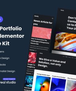 GonQ Creative Portfolio Agency Elementor Template Kit