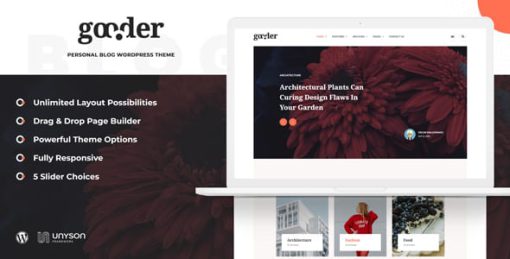 Gooder - Modern Blog WordPress Theme