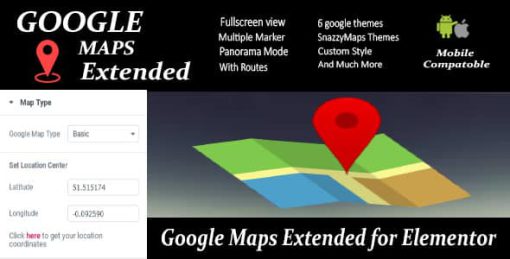 Google Maps Extended for Elementor
