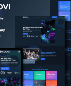 Goovi - Creative Agency & Digital Marketing Elementor Template Kits