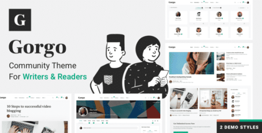 Gorgo - Community BuddyPress Theme for Writers & Readers