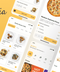 Gourmania – Food Delivery App UI Kit Figma Template