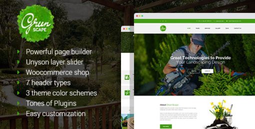 Greenscape - Lawn Mowing & Garden Landscaping WordPress Theme