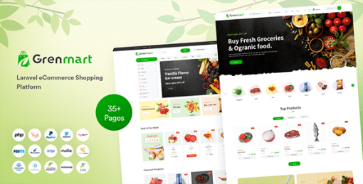 Grenmart – Organic & Grocery Laravel eCommerce