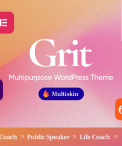 Grit - Coaching & Online Courses Multiskin WordPress Theme