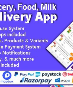 Grocery and Vegetable Delivery Android App with Admin Panel | Multi-Store with 3 Apps