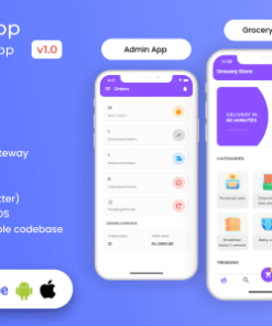 Grocery, Food, E-commerce Single Vendor Store with Admin App and Delivery App