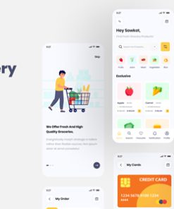 Grocery Hut | Food & Grocery Store App Figma UI Template