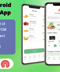 Grofers - Android Grocery, Food Ecommerse App | Firebase, Awesome Admin Panel