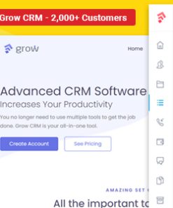 Grow CRM SaaS - Laravel Project Management - Multitenancy