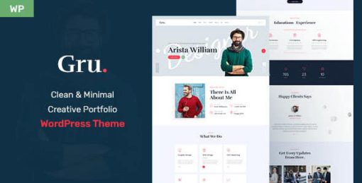 Gru - Personal Portfolio WordPress Theme