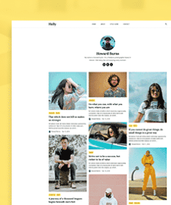 Hally – Minimal Blogging Theme for HUGO Static Site Generator