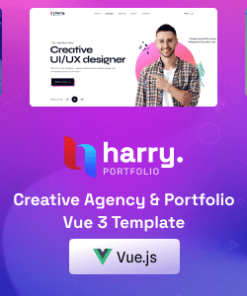 Harry - Creative Agency & Portfolio Vue 3 Template