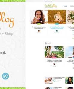 Healthy Living - Blog with Online Store WordPress Theme