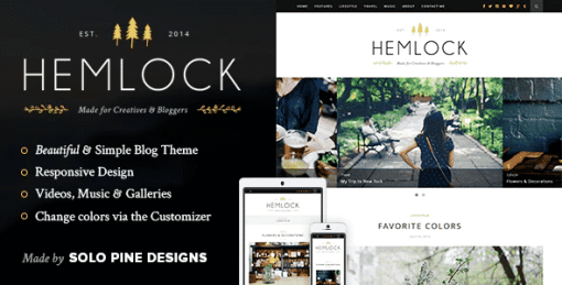 Hemlock - A Responsive WordPress Blog Theme