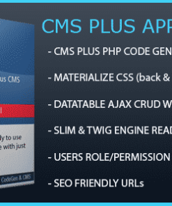 Hezecom CMS Plus PHP AppCreator with Materialized CSS