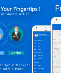 Hire for Work - Fab Artist Android | 2 Apps | Customer App + Artist App + Admin Panel | Freelancer