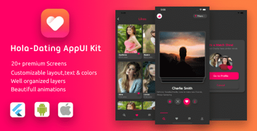 Hola - Dating, Meeting Friends UI Kit