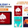 Holiday Greeting Cards HTML5 Canvas