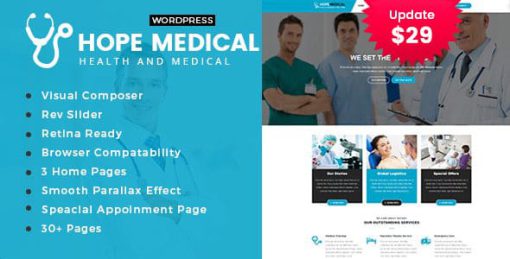 Hope Medical - Health Care WordPress Theme