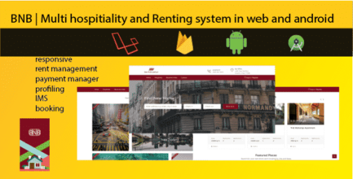 Hospitality renting website and android app| airbnb | oyo clone