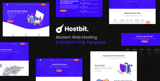 Hostbit – Modern Web Hosting & WHMCS Template