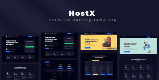 HostX - Premium Hosting Template