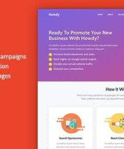 Howdy - Multipurpose High-Converting Landing Page WordPress Theme