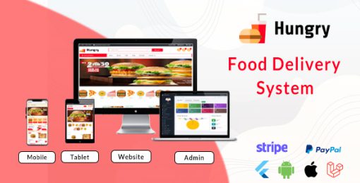 Hungry - Food Delivery App with Laravel Admin Panel & Website V1.0