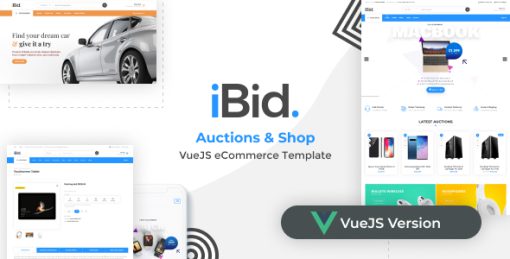 iBid - VueJS eCommerce & Auctions Template