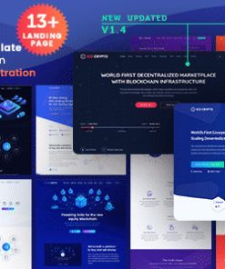 ICO Crypto – Bitcoin and Cryptocurrency ICO Landing Page PSD Template