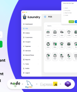 iLaundry : Dry Cleaning & Laundry Service Booking with POS | Single & Multi Branch Complete Solution