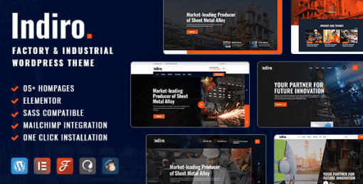 Indiro | Factory & Industrial WordPress Theme