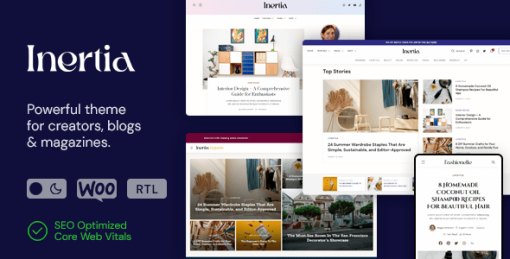 Inertia - Modern Blog & Magazine WordPress Theme