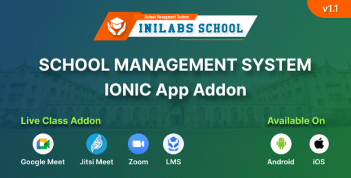 iNiLabs School Android App - Ionic Mobile Application