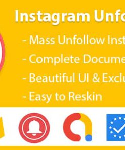 InstaUnfollow - Instagram Unfollower Tool (Admob & Firebase & GDPR)