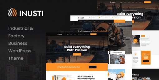 Inusti – Factory & Industrial WordPress Theme