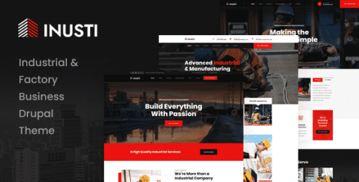 Inusti - Industrial & Factory Business Drupal 9 Theme