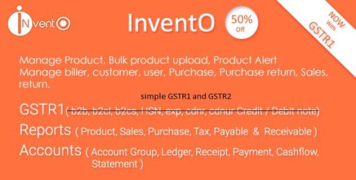 InventO - Accounting | Billing | Inventory  (GST Compliance with GSTR1 & GSTR2 Integrated)