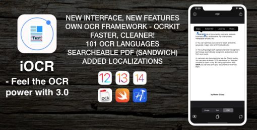 iOCR | iOS Optical Character Recognition Application