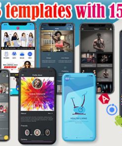 ionic 5/6 themes bundles / ionic 5 templates with 15+ apps