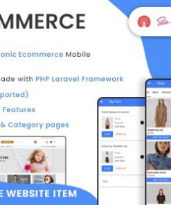 Ionic5 Ecommerce - Universal iOS & Android Ecommerce / Store Full Mobile App with Laravel CMS