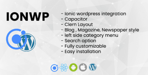 IONWP - Build mobile app from WordPress