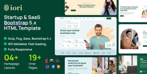 iori - Multipurpose Startup & SaaS Bootstrap 5 Template