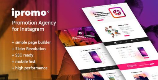 iPromo – Instagram Agency WordPress Theme