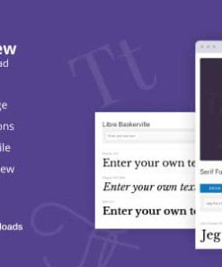 Jeg Font Preview - Easy Digital Downloads Extension WordPress Plugin