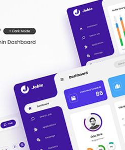 Jobie Admin - Portal Dashboard UI Template Figma