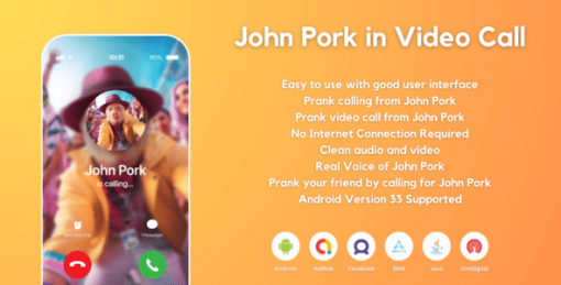 John Pork in Video Call